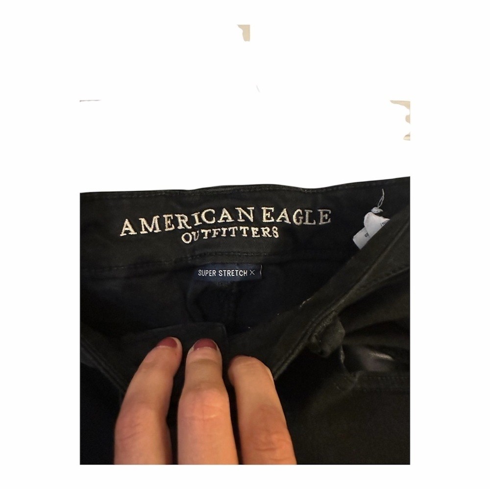 American Eagle Outfitters Black Super Stretch Jeans - Picture 2 of 5